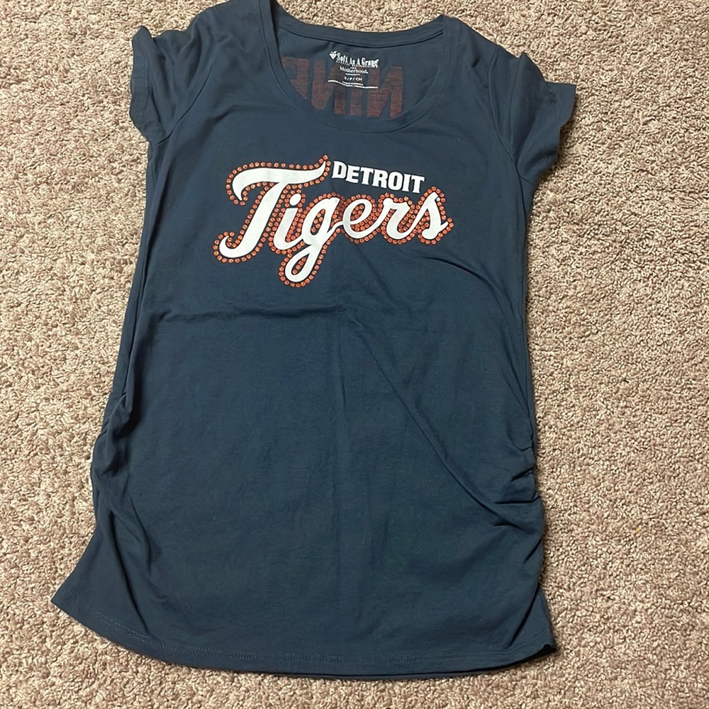 Detroit Tigers baseball maternity shirt